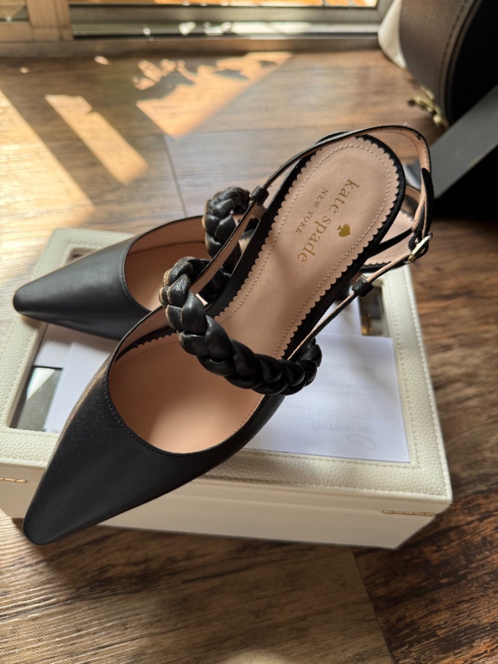Kate Spade , Size 8,5 , Color Black Leather